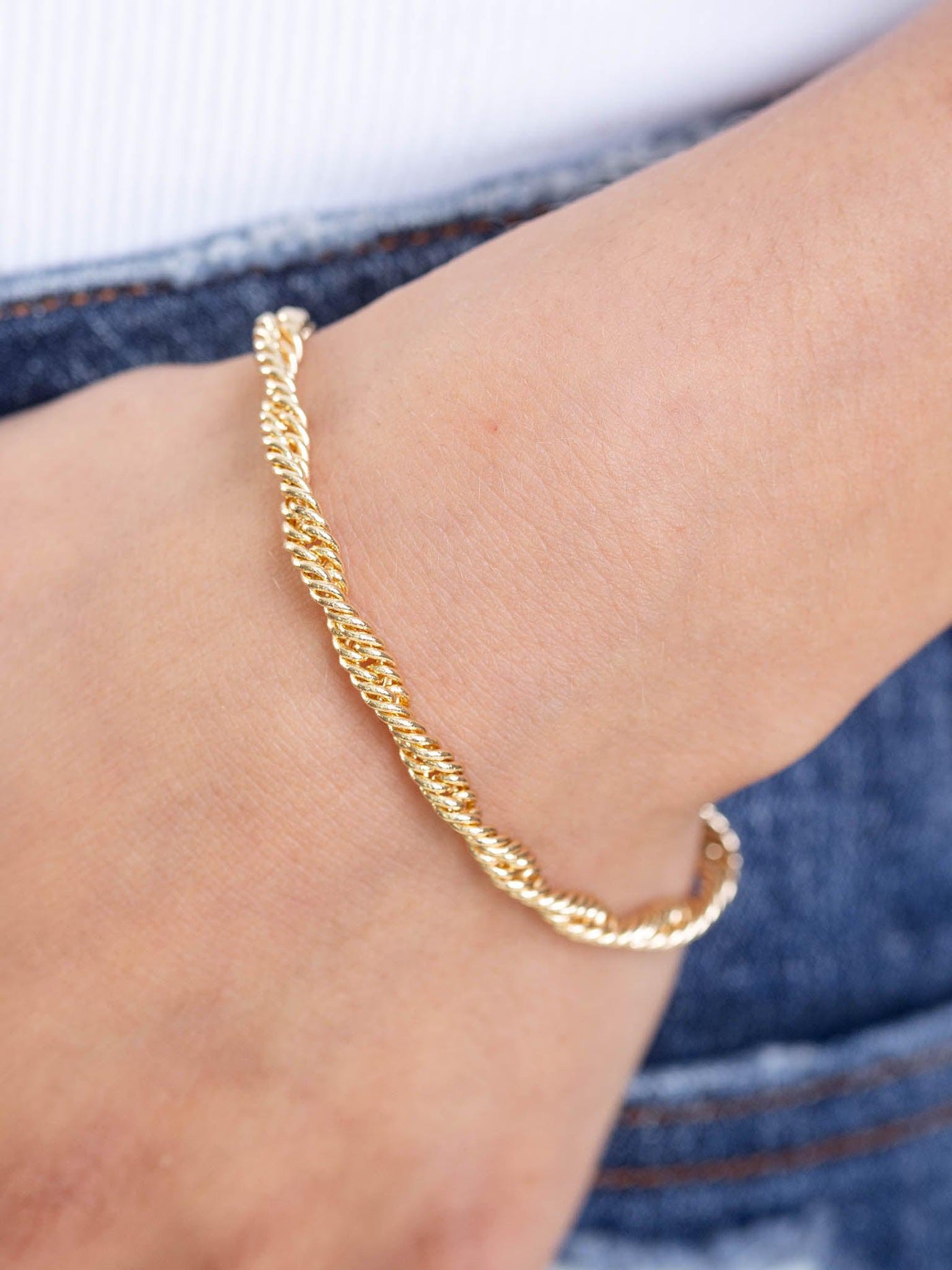 twisted metal bracelet