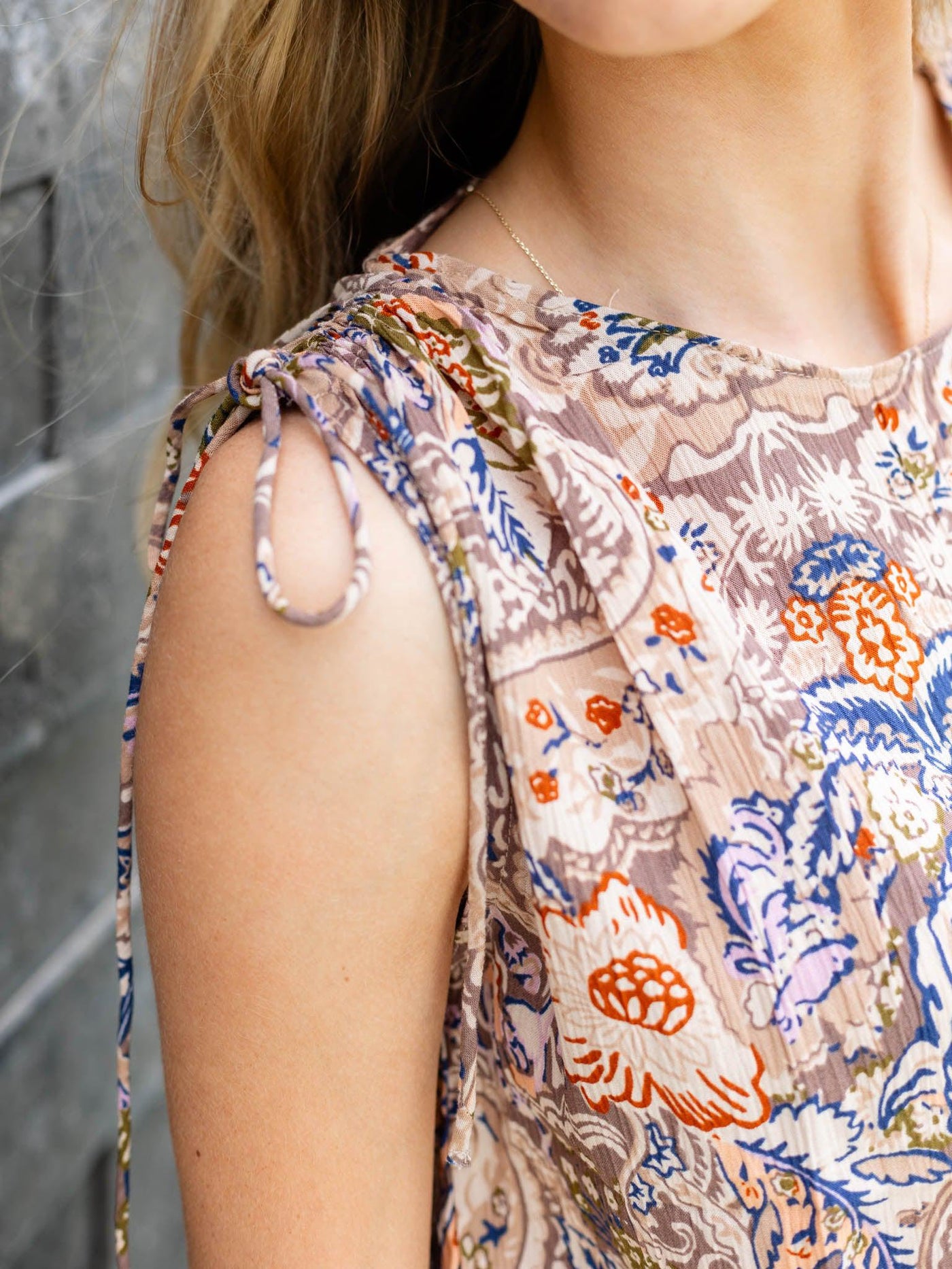 colorful printed top