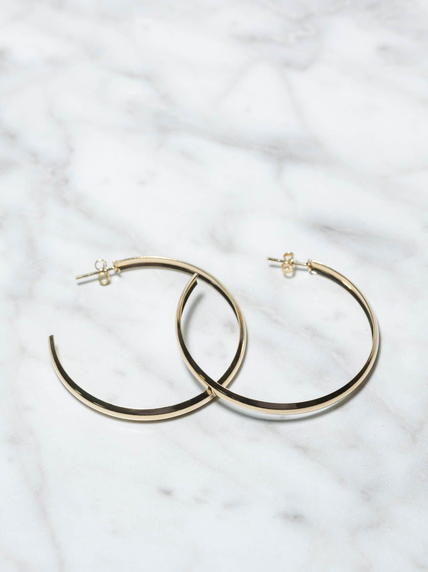 thin hoop earrings
