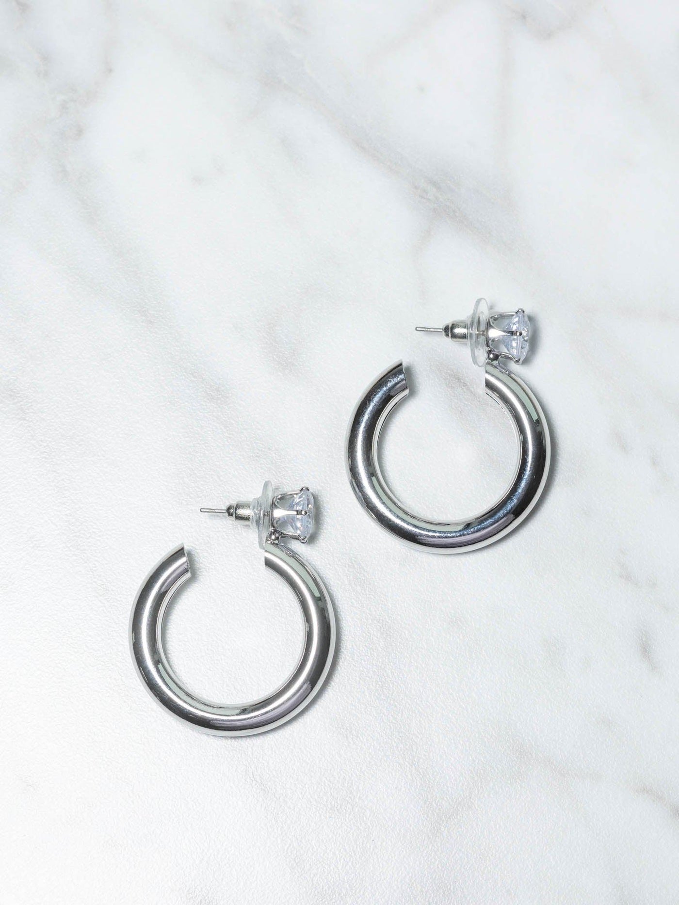 crystal post earrings