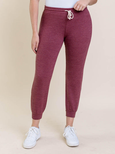 maroon joggers