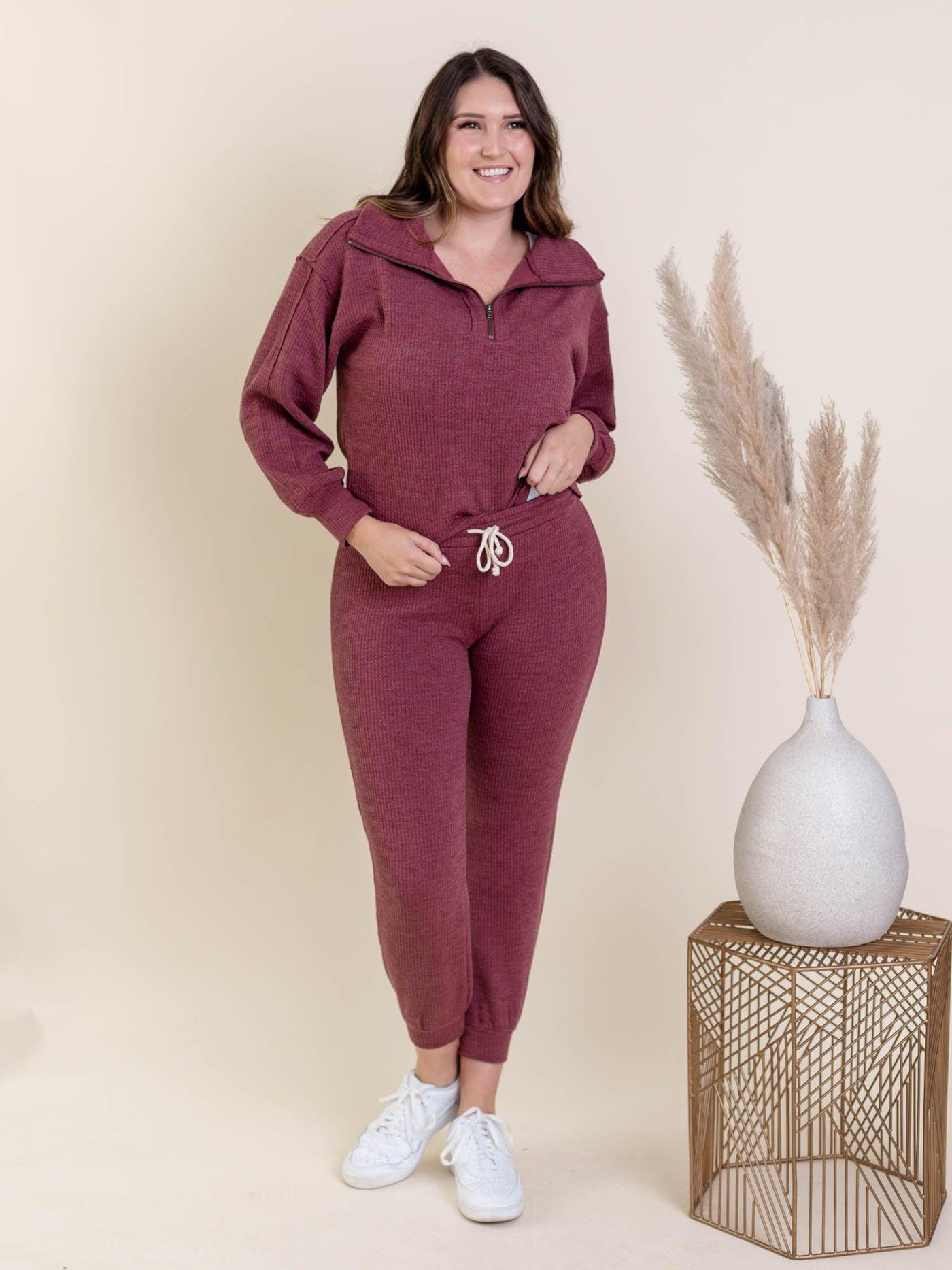ribbed jogger set