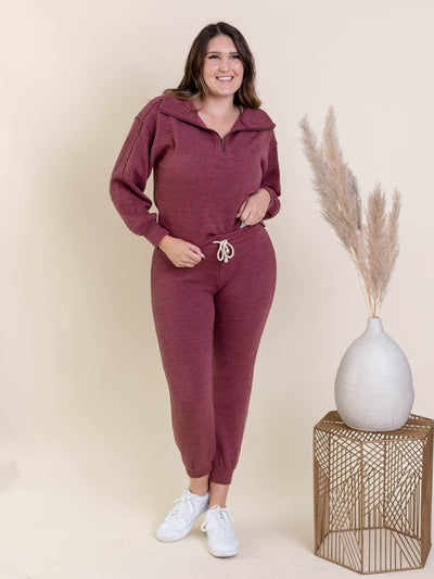ribbed jogger set