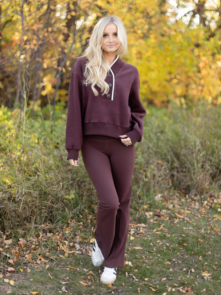 Varley Brenna Button Neck Fleece