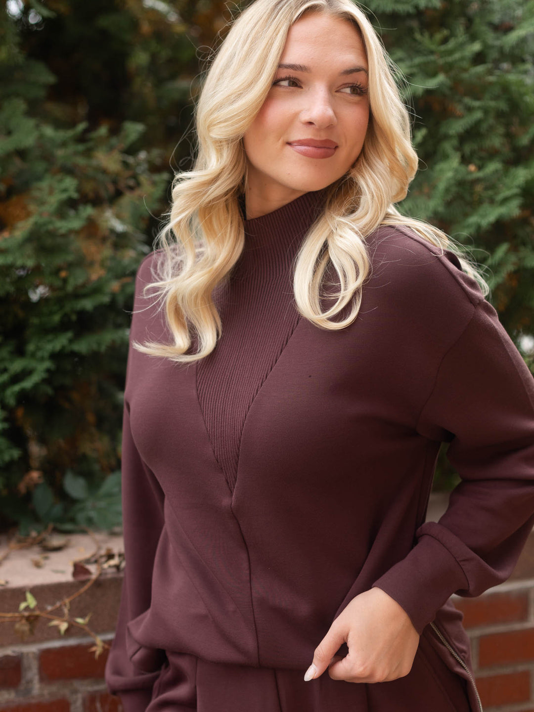 Varley Novi Longline Mock Neck Sweat