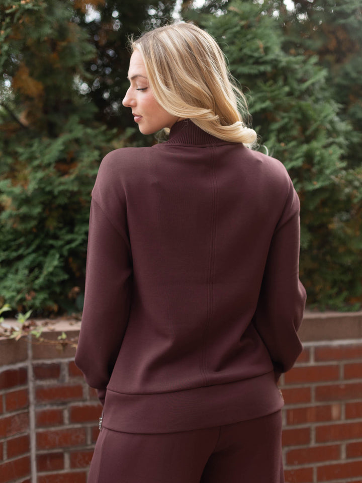 Varley Novi Longline Mock Neck Sweat