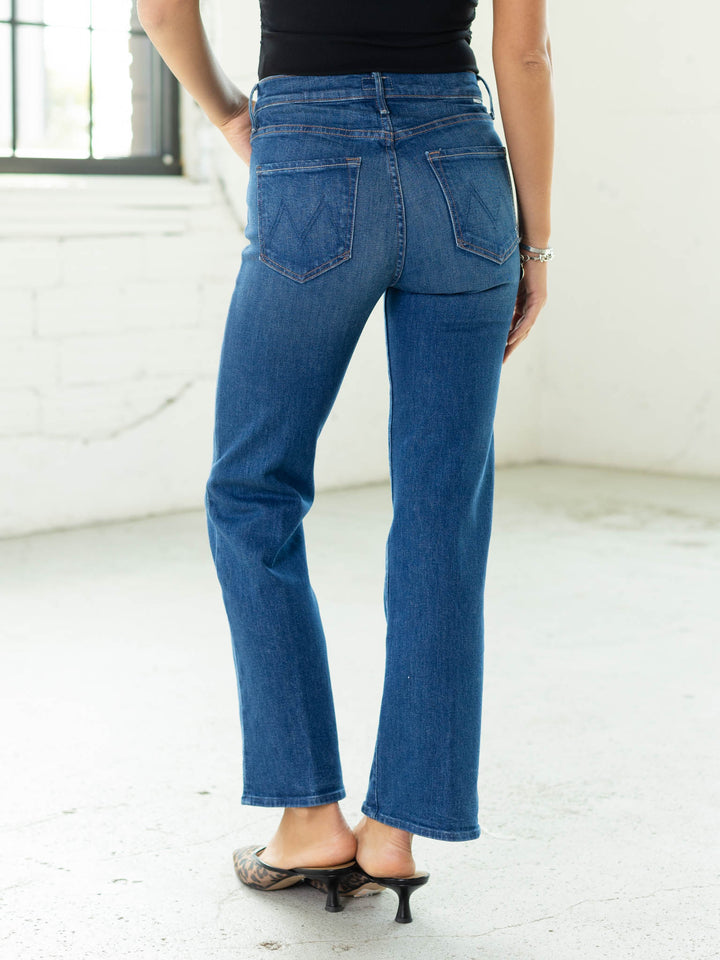 darker wash slim straight jeans