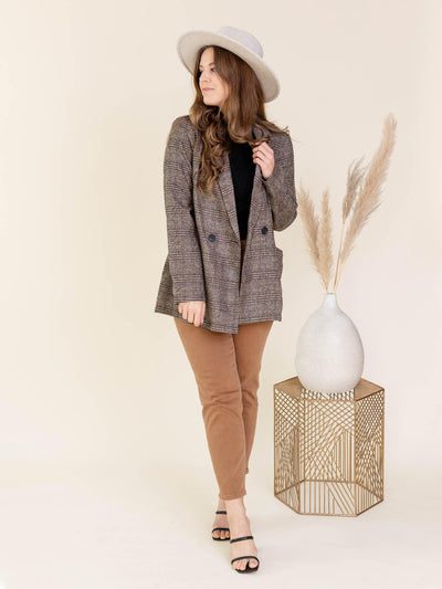 button front blazer