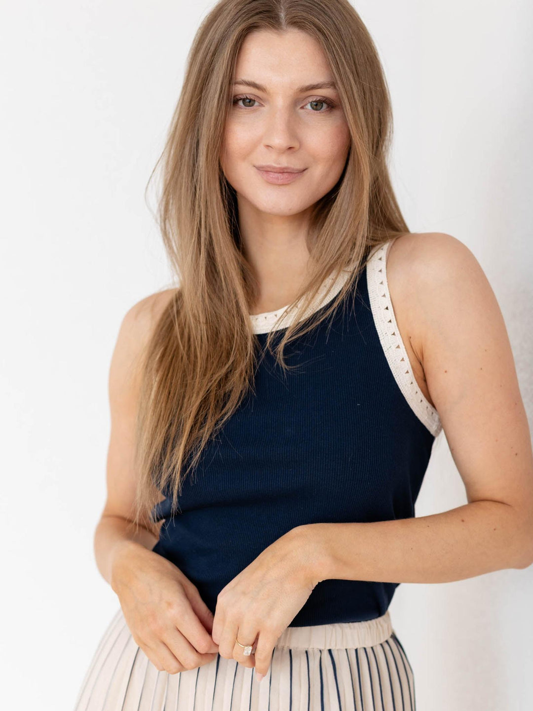 crochet ribbed tank top