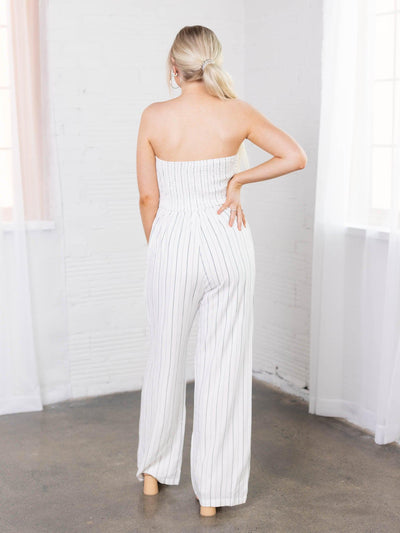 wide leg linen jumpsuit