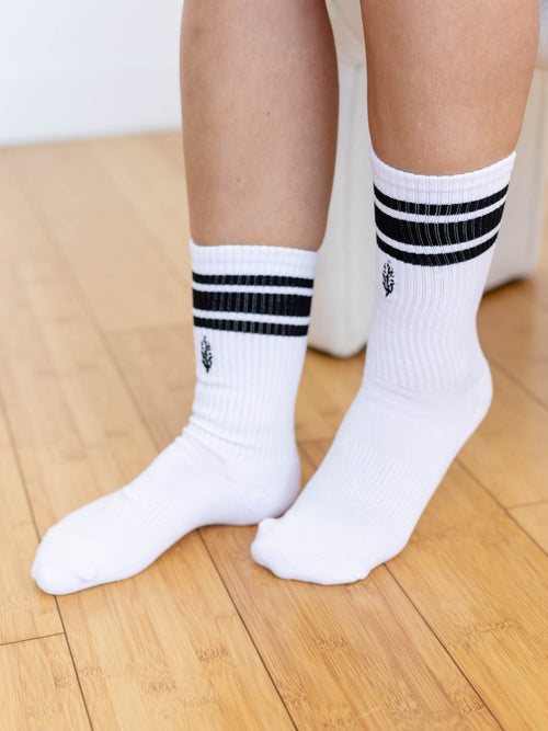 white tube socks