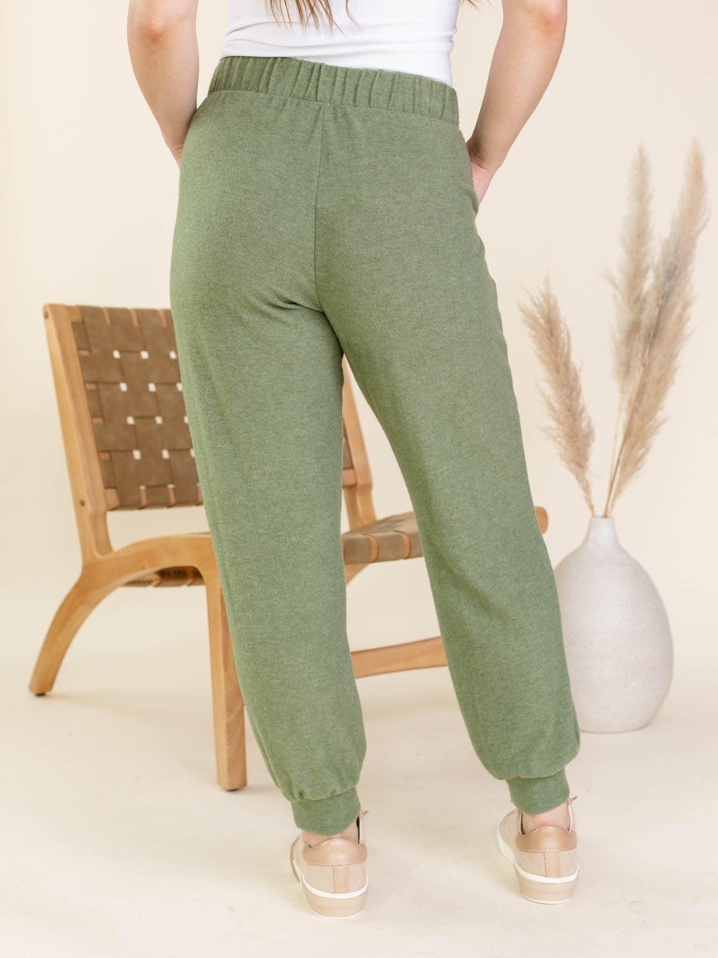 brushed joggers