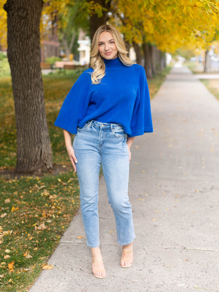 PINCH Wide Sleeve Mock Neck Sweater