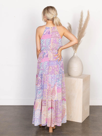 multi colored maxi dress