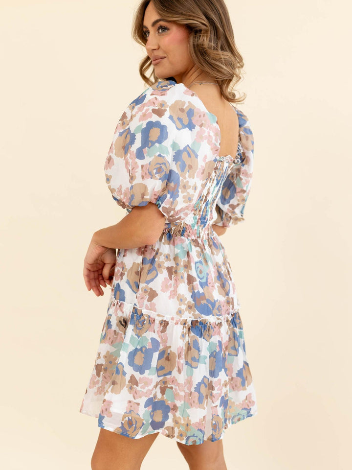 Floral Smocked Mini Dress