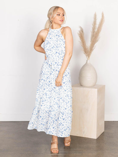 printed maxi dress