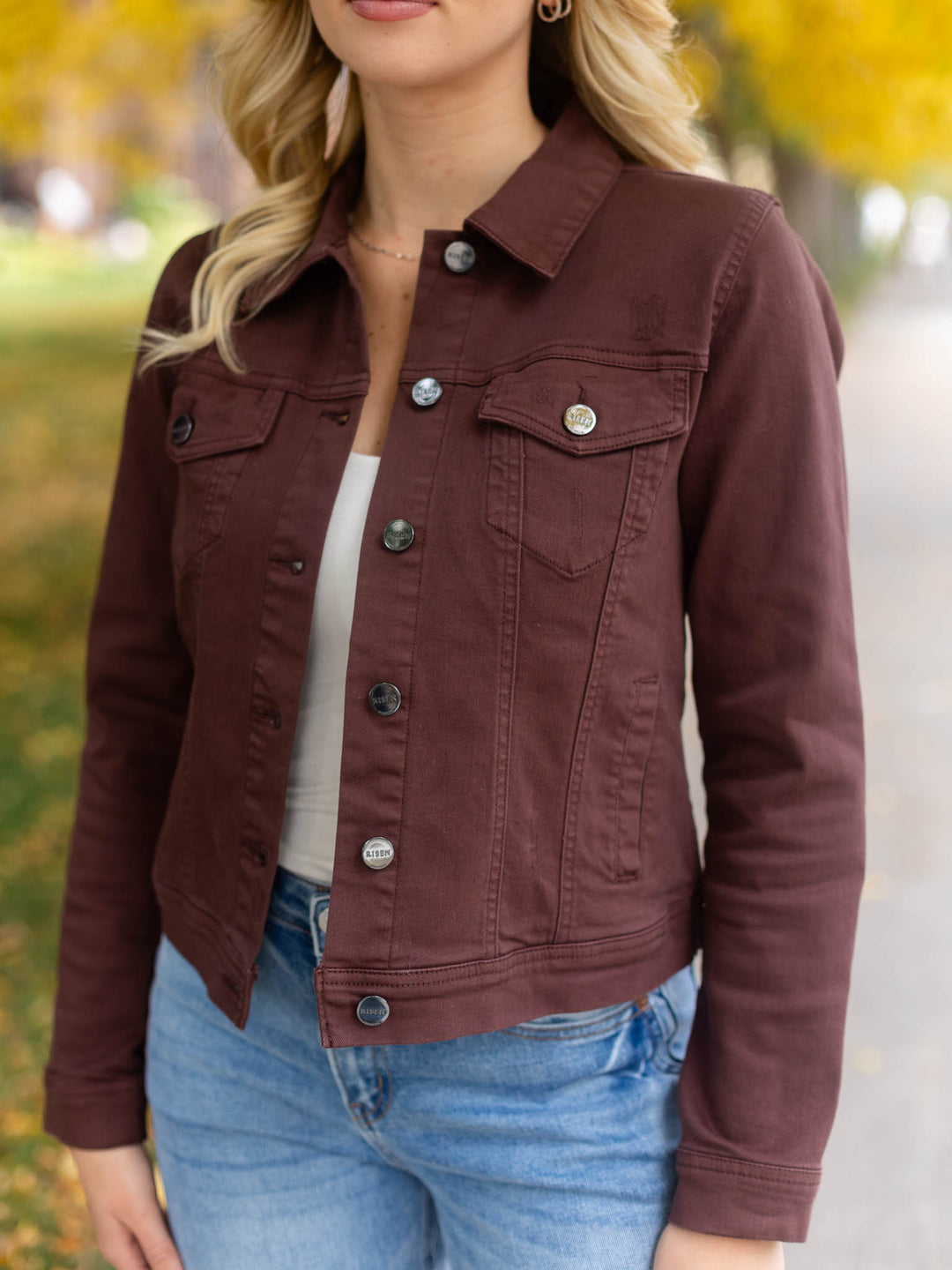 RISEN Choco Brown Vintage Washed Jacket