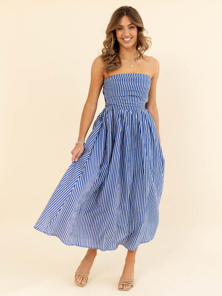 By Together Striped Tube Maxi Dress