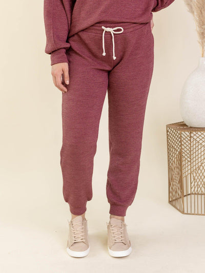 ribbed pull on jogger