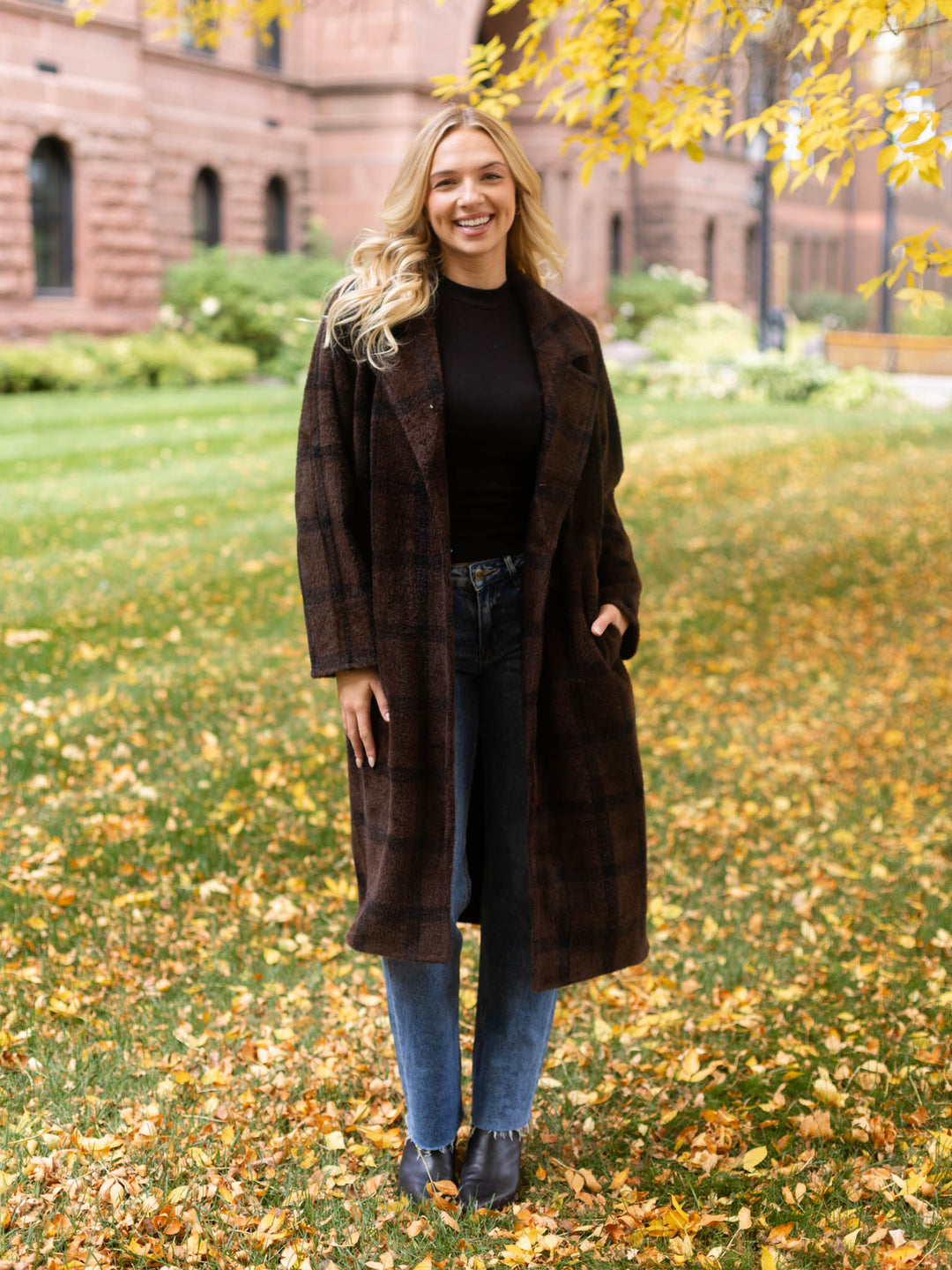 Z Supply Crosby Plaid Cocoon Coat