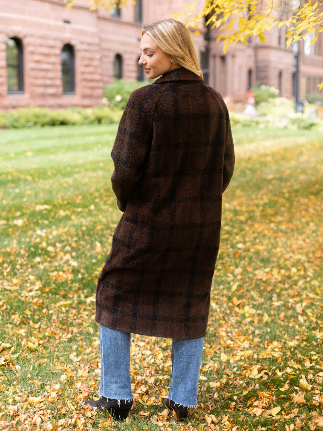 Z Supply Crosby Plaid Cocoon Coat