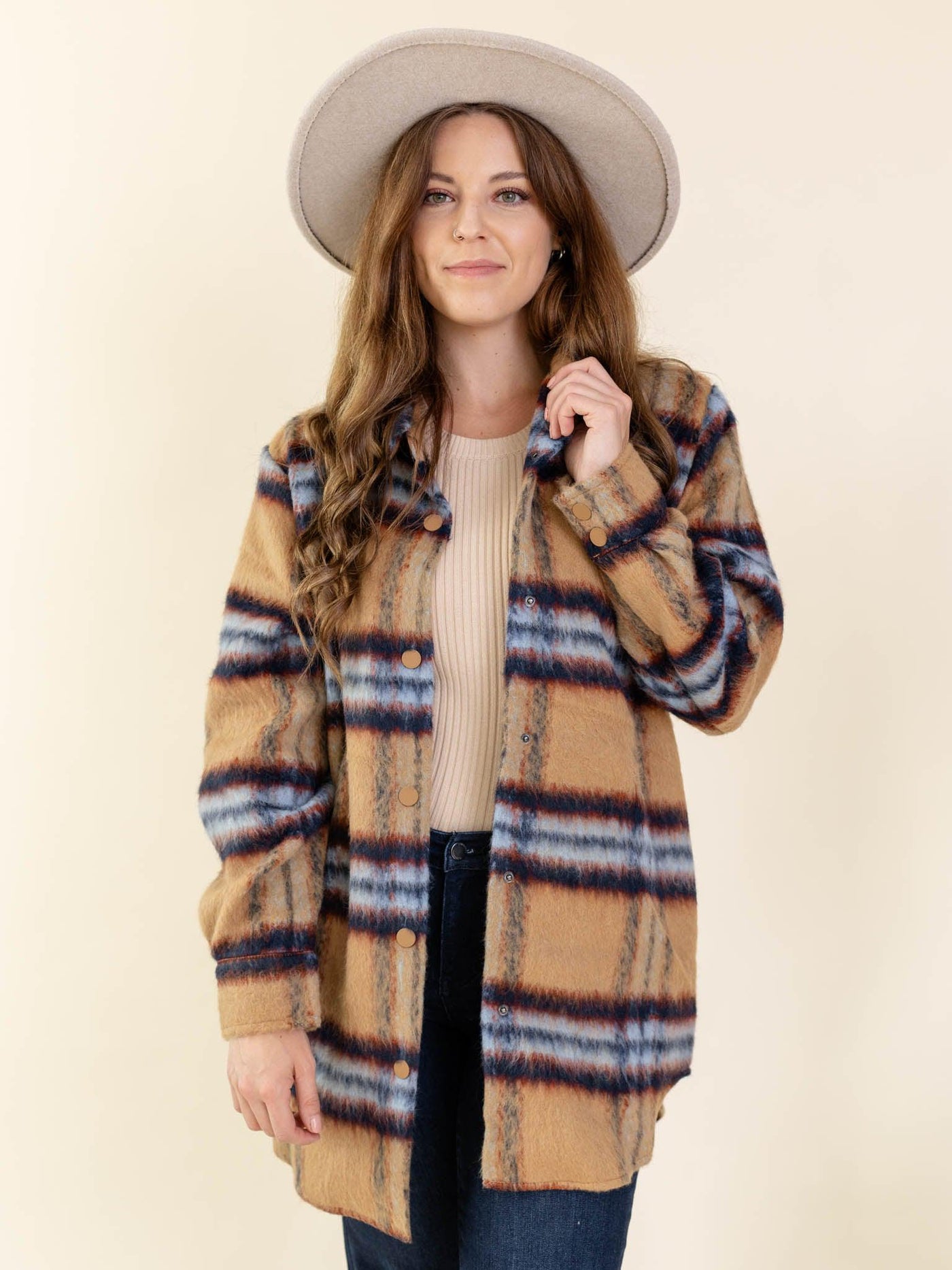 plaid shacket
