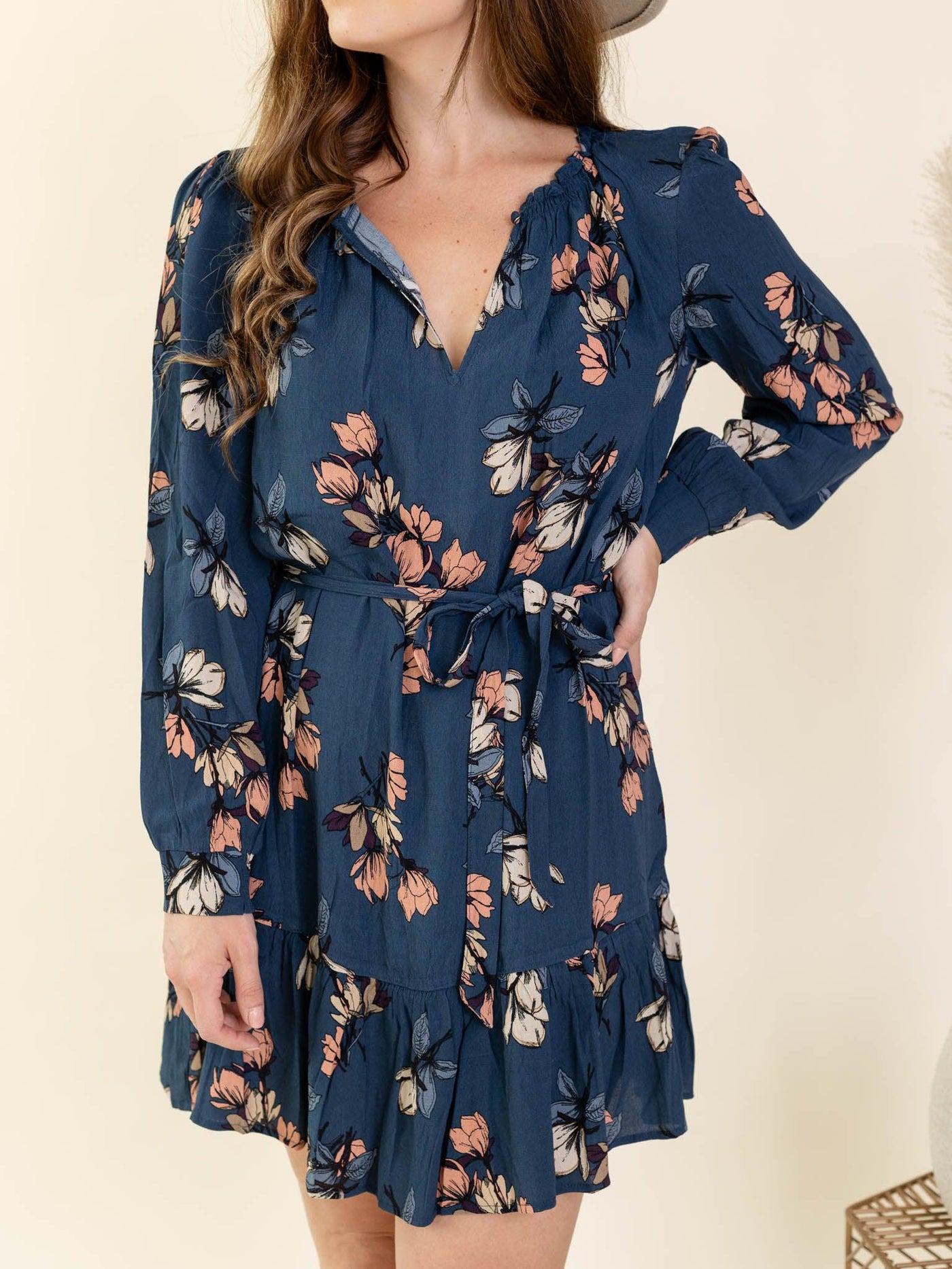 belted mini dress