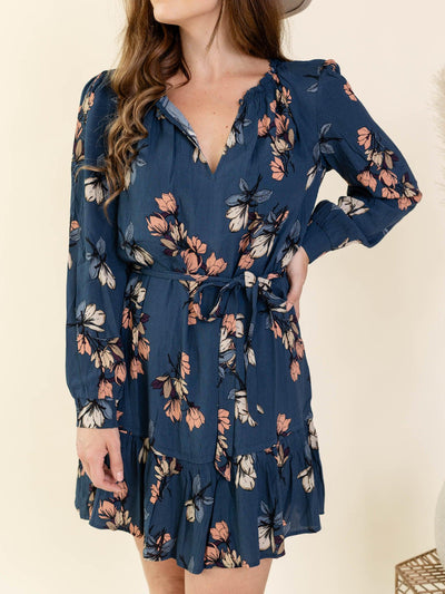 belted mini dress
