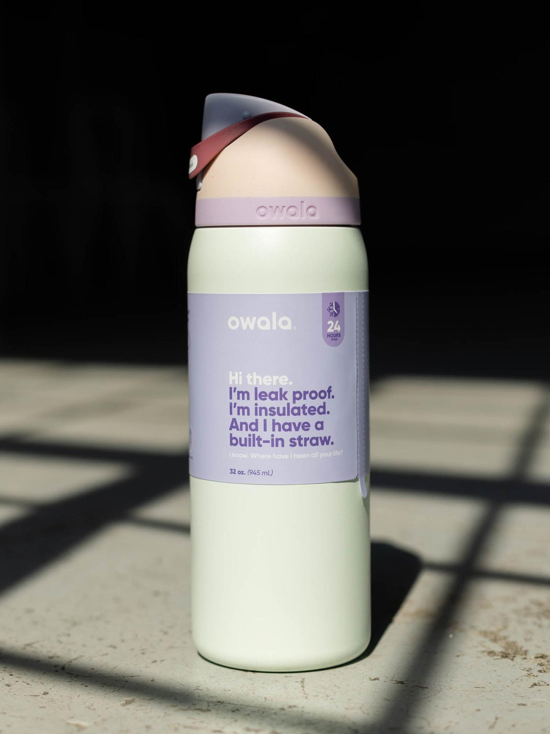 light mint water bottle