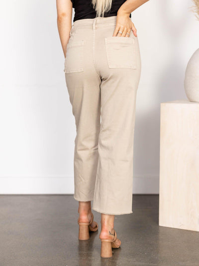 wide leg cropped pants