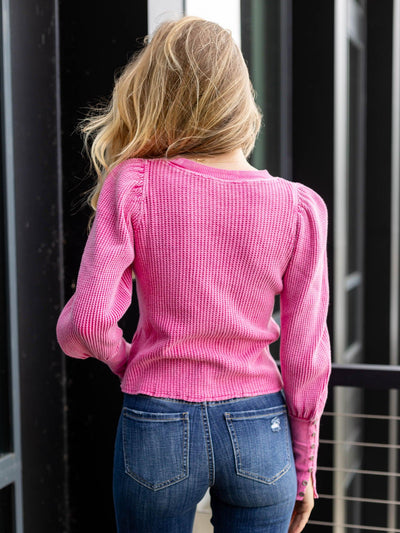 bright pink free people basic thermal