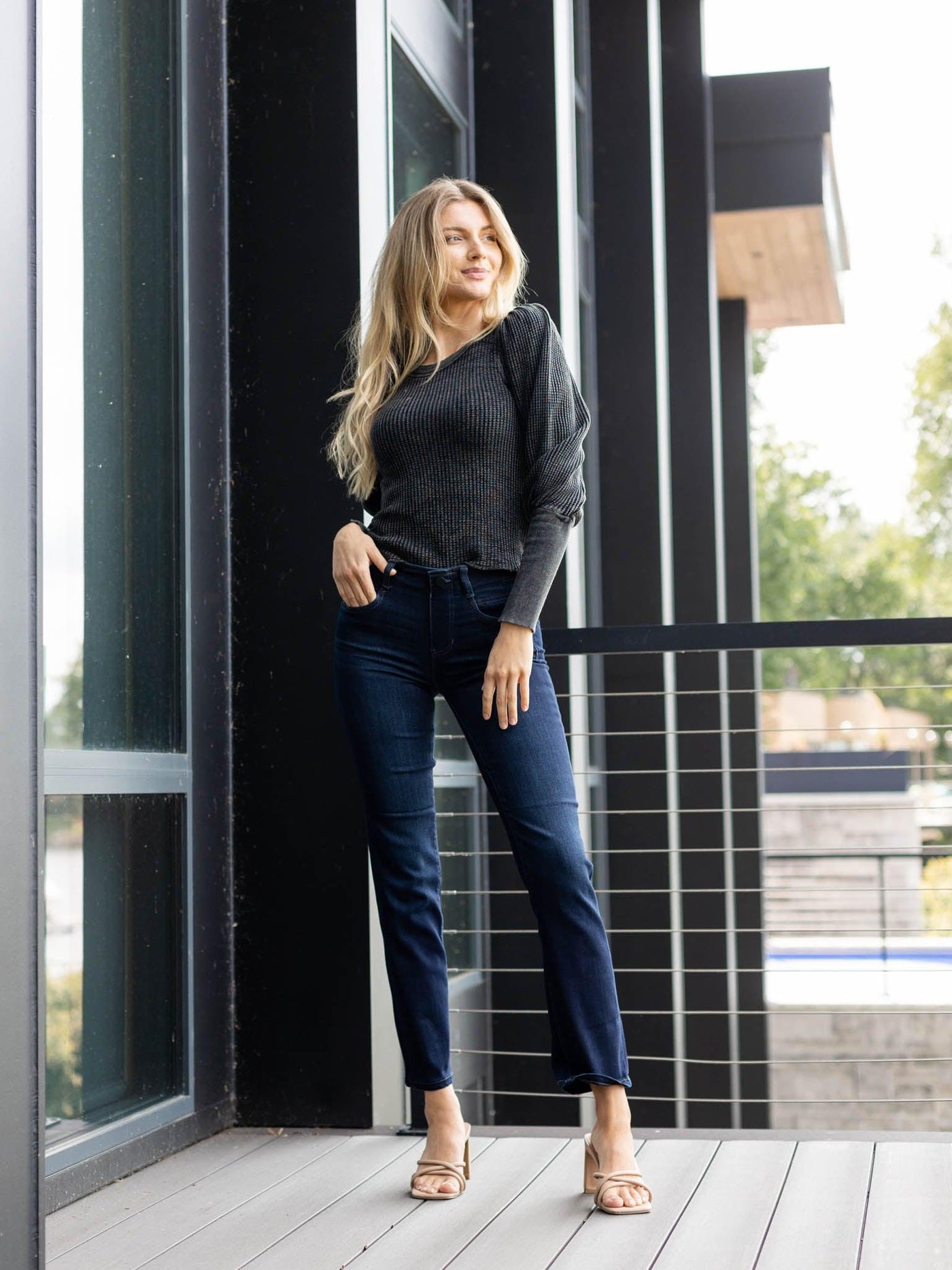 black thermal free people top