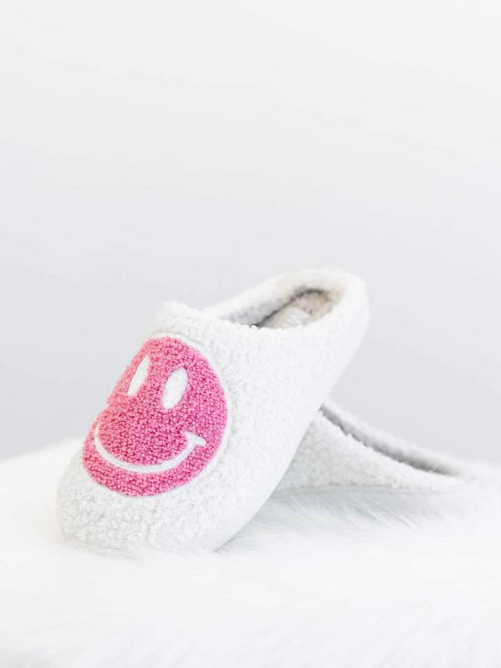pink smiley slipper