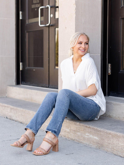 drop shoulder blouse