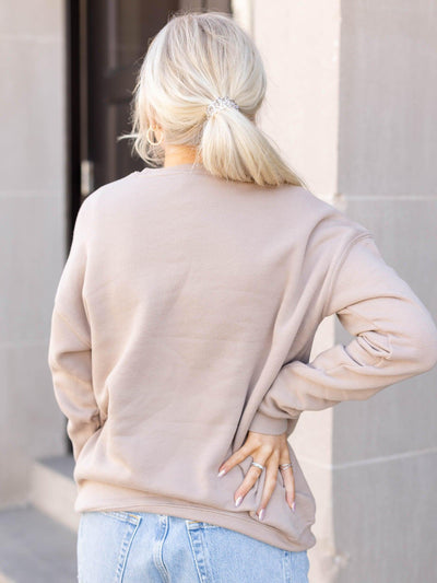 crew neck baseball pullover