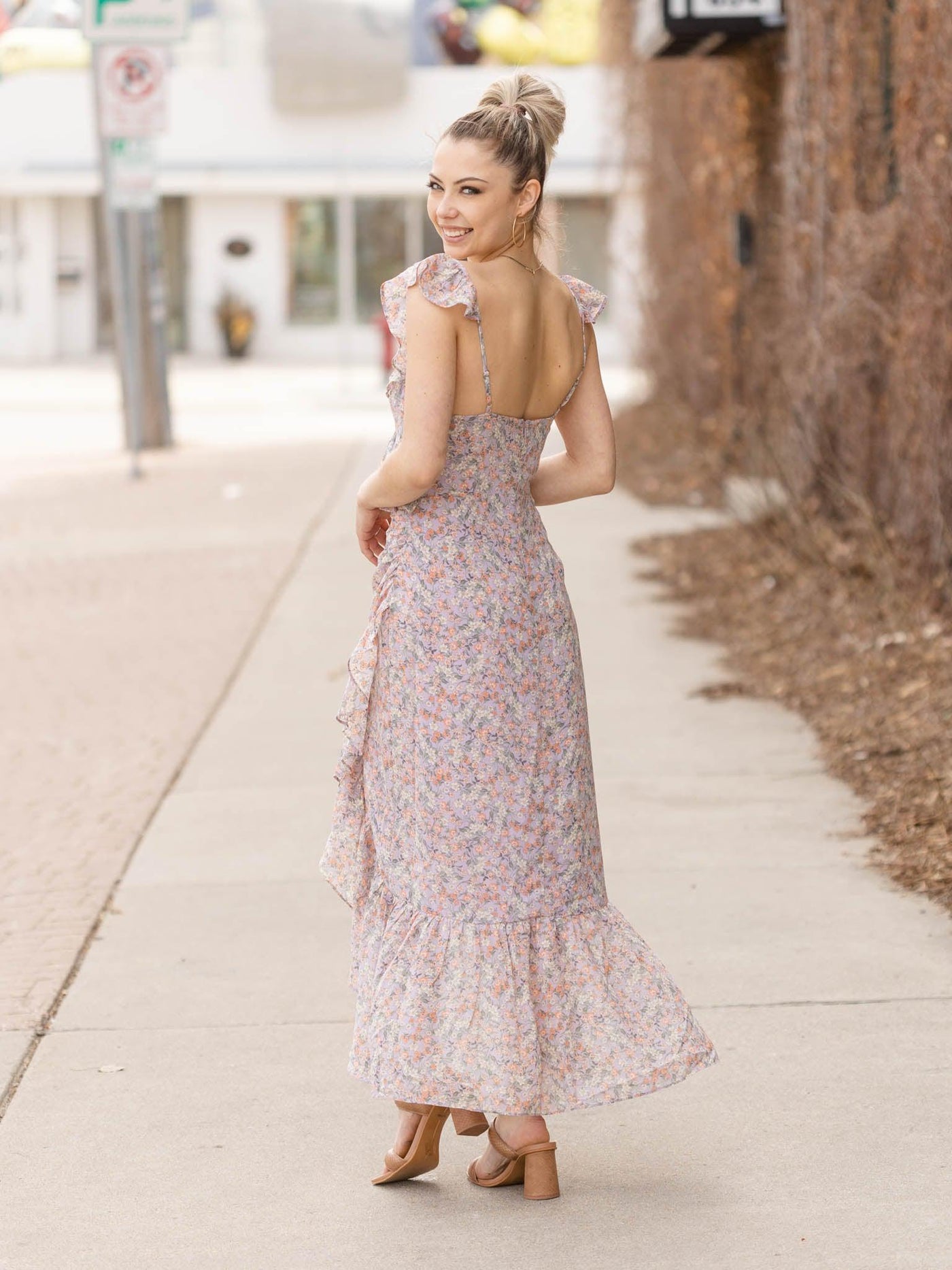 floral maxi dress