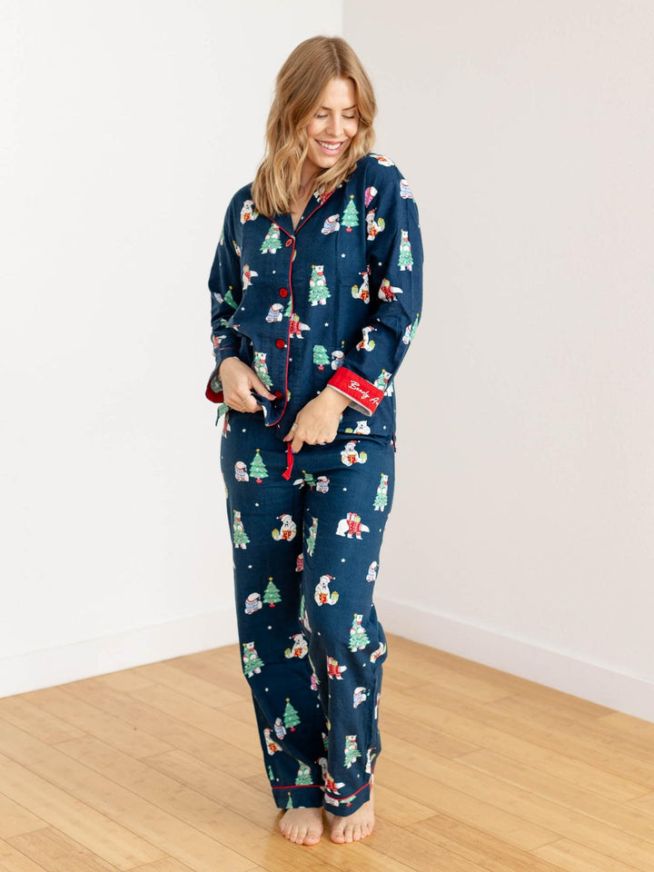 holiday polar bear pj set