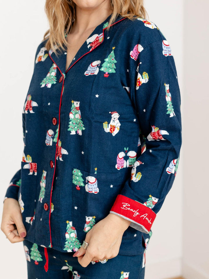 holiday polar bear pj set