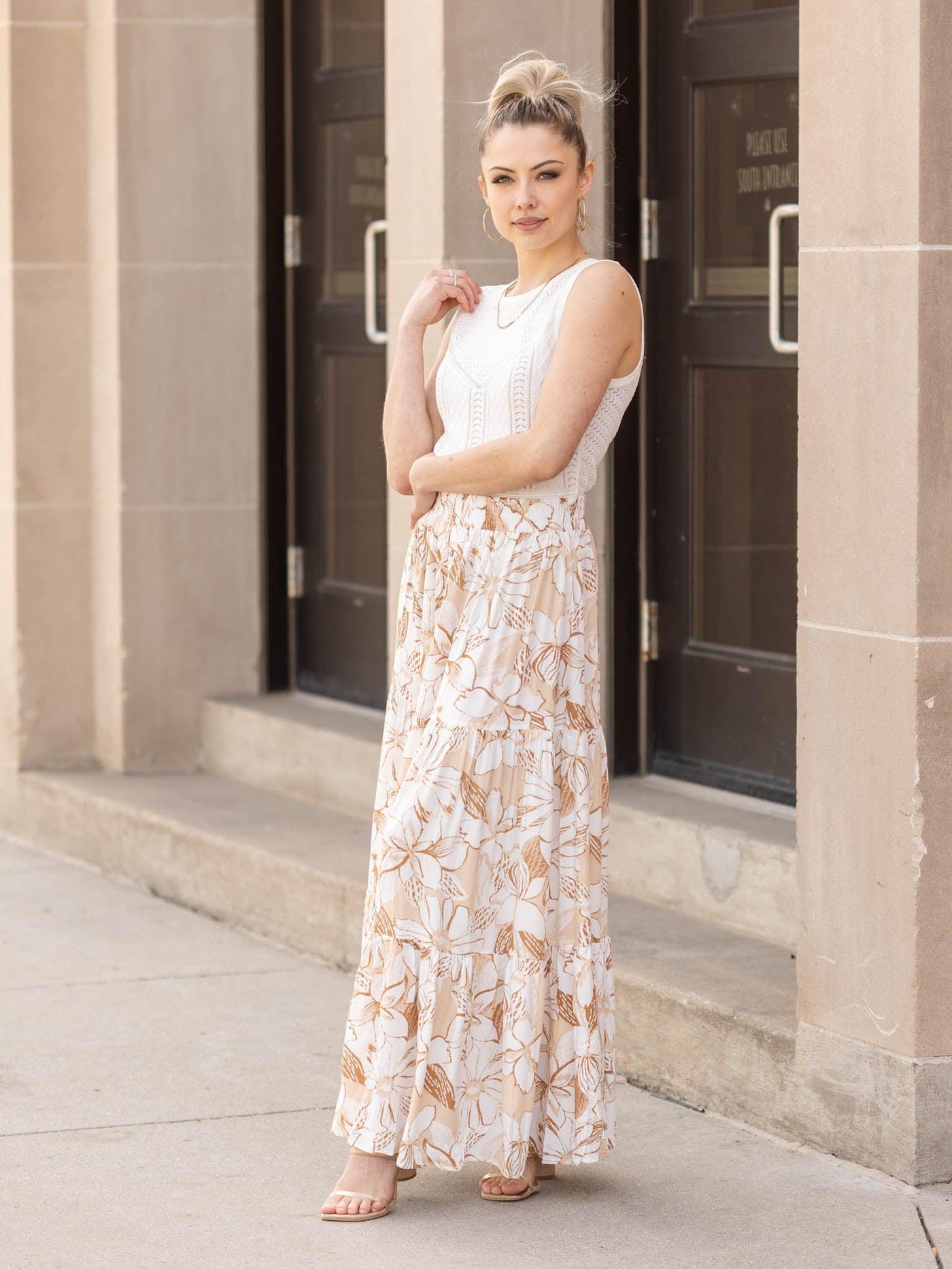 long maxi floral dress
