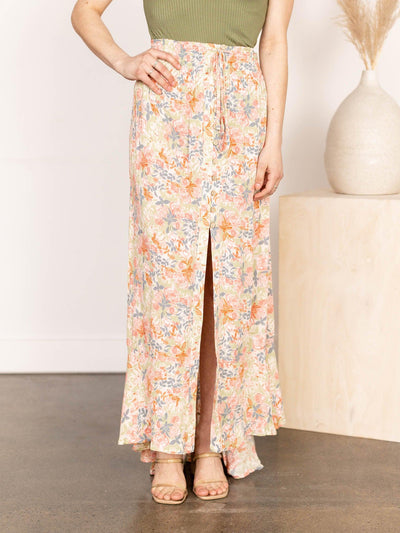 floral skirt