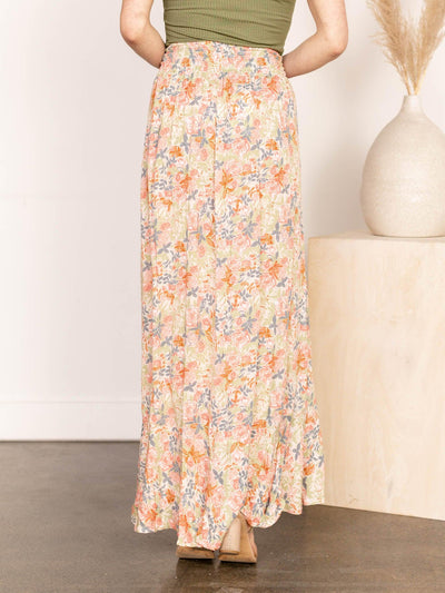 long floral skirt