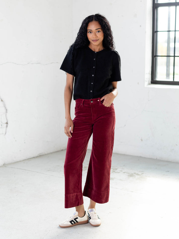 black short sleeve cardigan