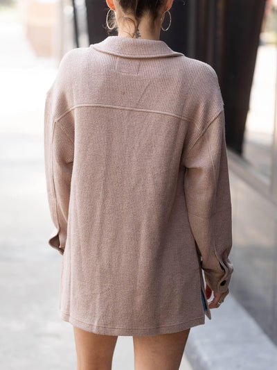 neutral shacket