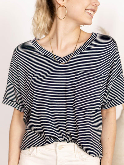 relaxed pocket front shirt