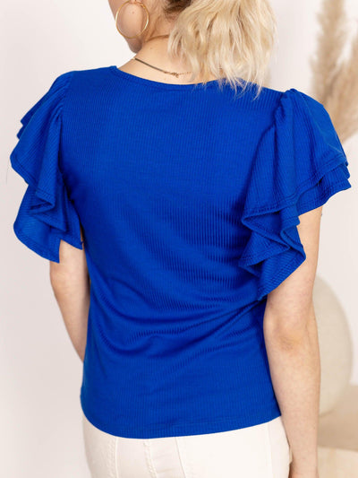 blue shirt