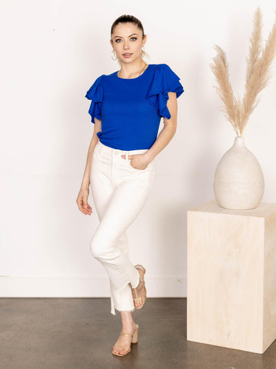blue shirt