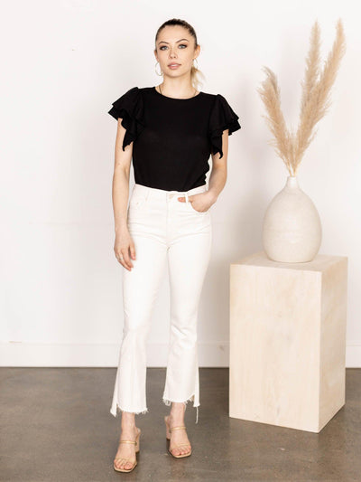 flutter sleeve top