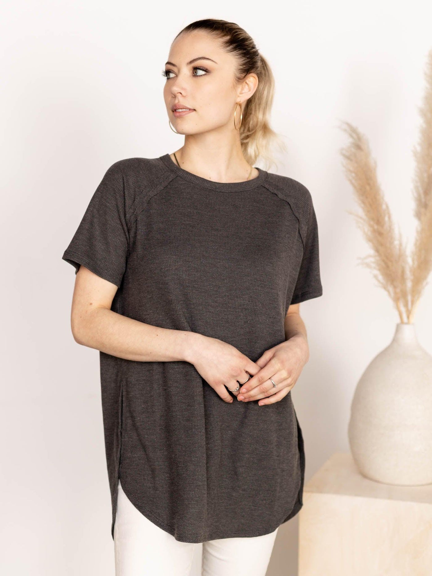 exposed seam tee