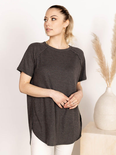 exposed seam tee
