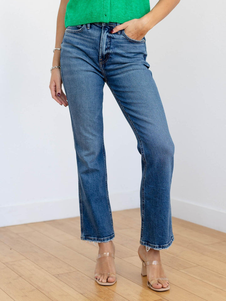 ankle flare medium denim